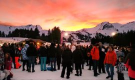 Welcome drink at Praz de Lys