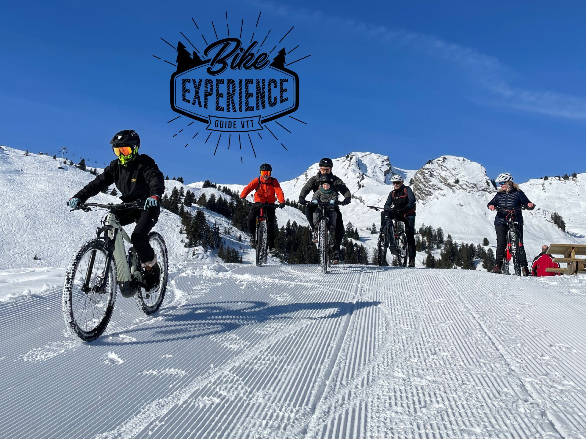 © Electric mountain bikes on snow - Bike Experience