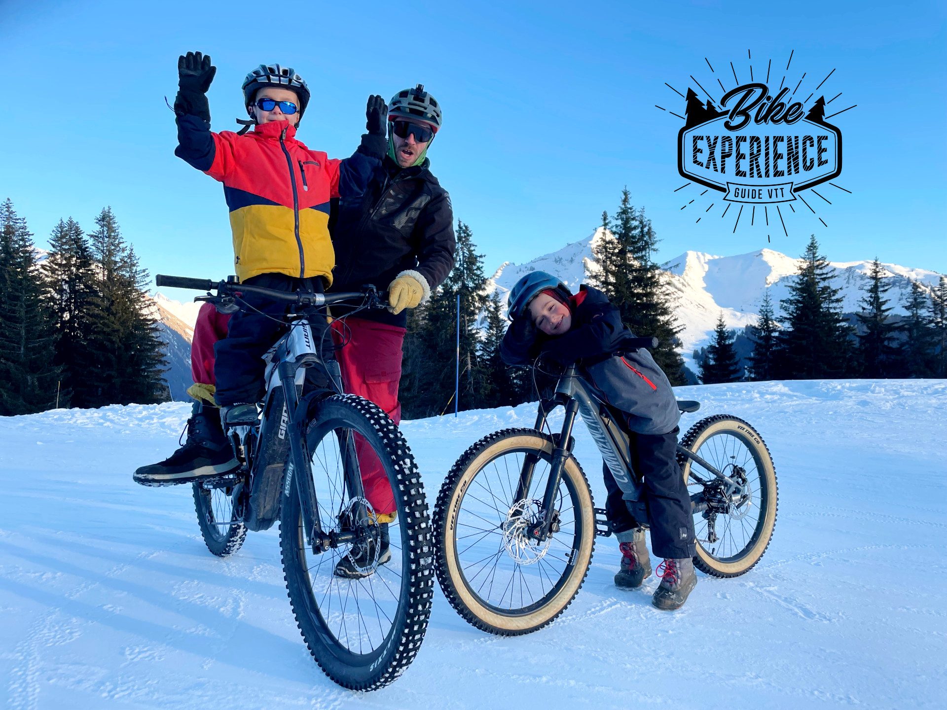 © Electric mountain bikes on snow - Bike Experience