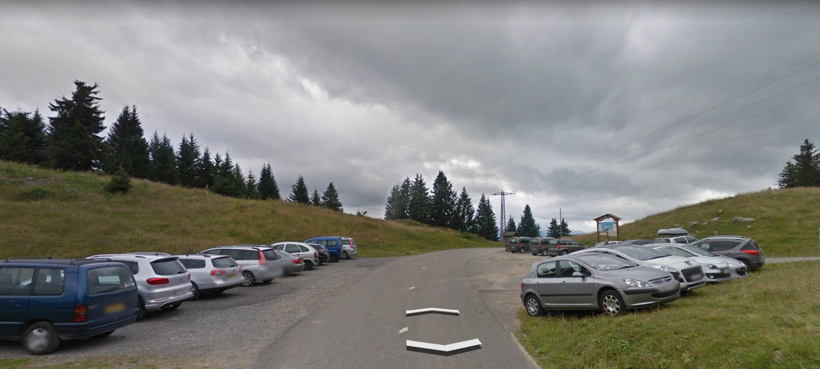 © Parking Col de la Ramaz - Google earth