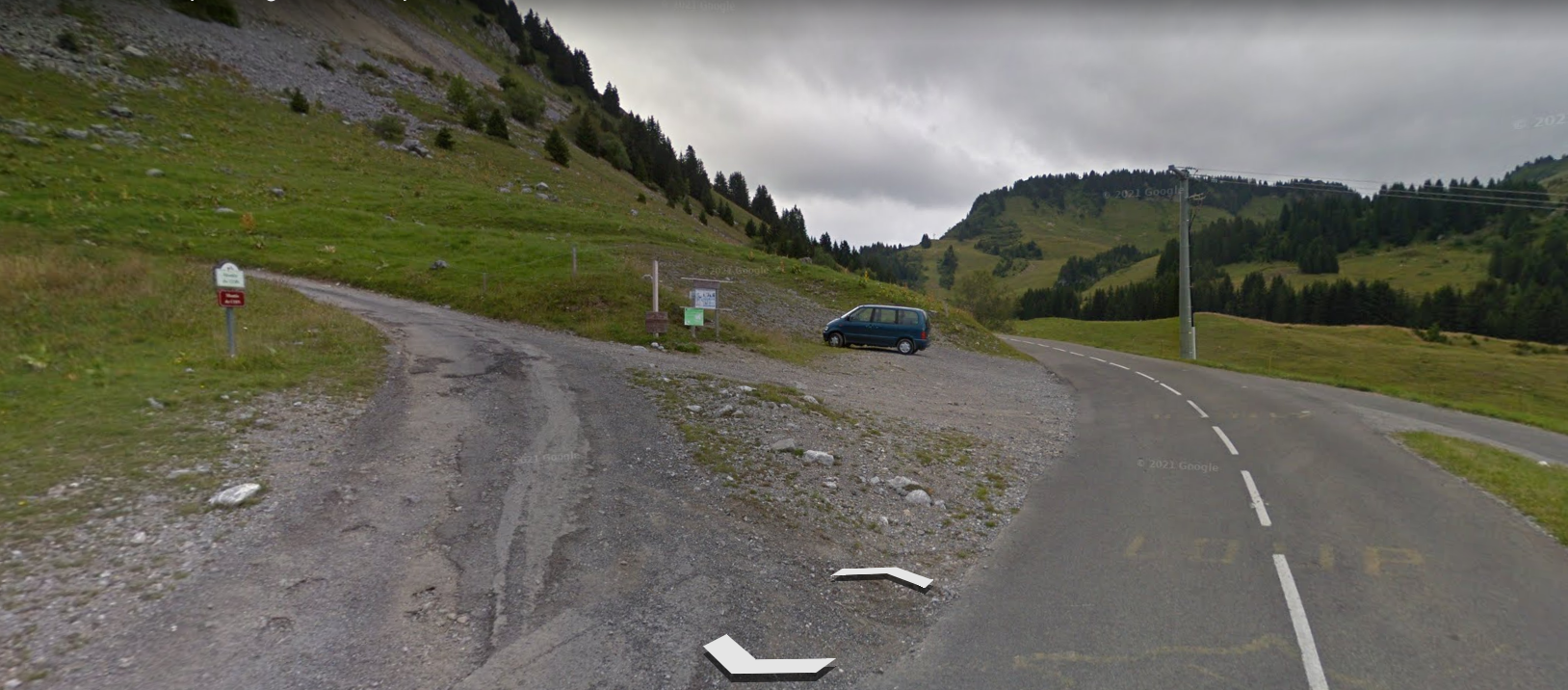 © Parking de la Montée du coin - Google earth