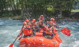 Rafting trip on the Giffre river