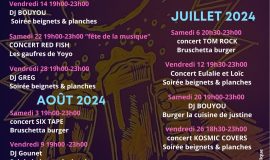 Festive aperitifs at the Brasserie du Criou: Tom Rock concert