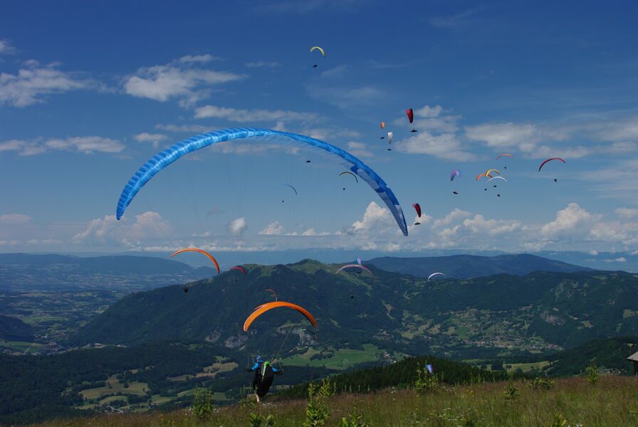 Taking off from La Platière