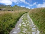Praz de Lys up the stone path