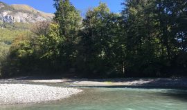 Fishing on the river Giffre