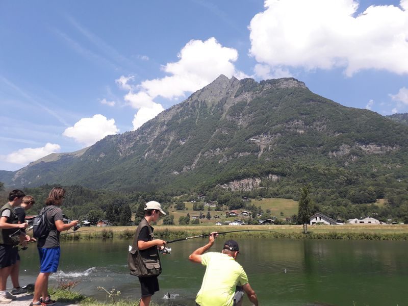 Fishing at the Lac de Flérier