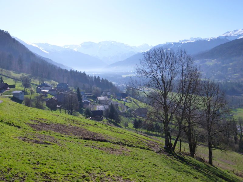 Panorama from the road to Les Gets